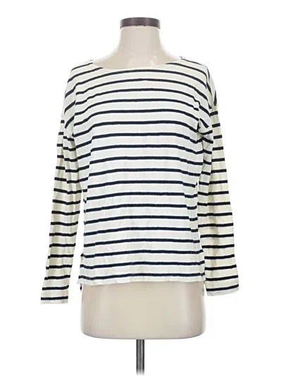Pre-owned Jcrew 3/4 Sleeve T-shirt In White