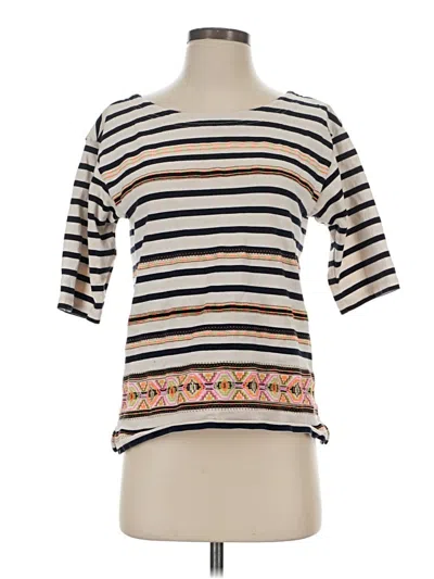 Pre-owned Jcrew 3/4 Sleeve T-shirt In White