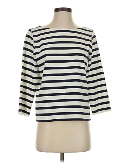 Pre-owned Jcrew 3/4 Sleeve T-shirt In White