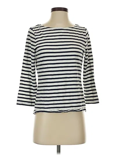 Pre-owned Jcrew 3/4 Sleeve T-shirt In White
