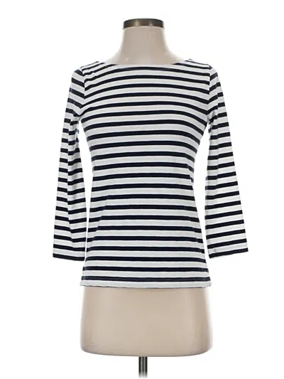 Pre-owned Jcrew 3/4 Sleeve T-shirt In White