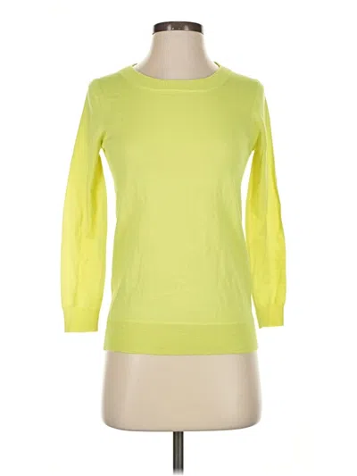 Pre-owned Jcrew 3/4 Sleeve T-shirt In Yellow