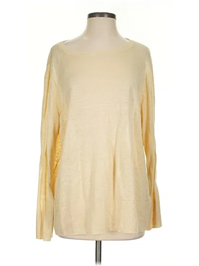 Pre-owned Jcrew 3/4 Sleeve T-shirt In Yellow