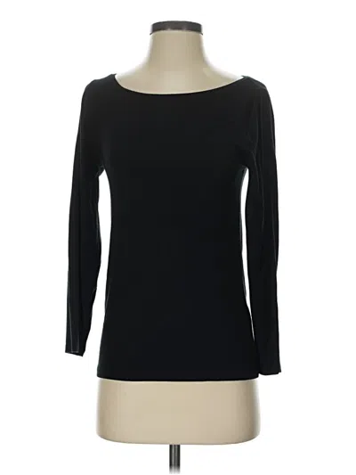 Pre-owned J.crew 365 3/4 Sleeve T-shirt In Black