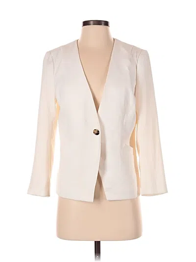 Pre-owned J.crew 365 Blazer Jacket In White