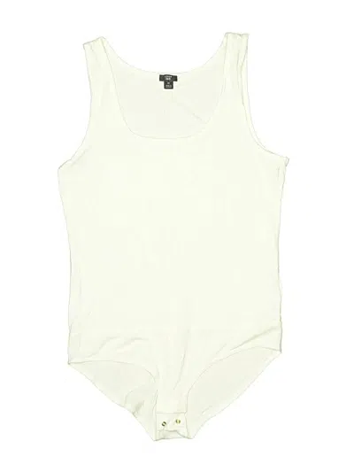 Pre-owned J.crew 365 Bodysuit In White