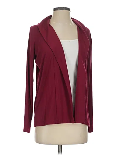 Pre-owned J.crew 365 Cardigan Sweater In Burgundy