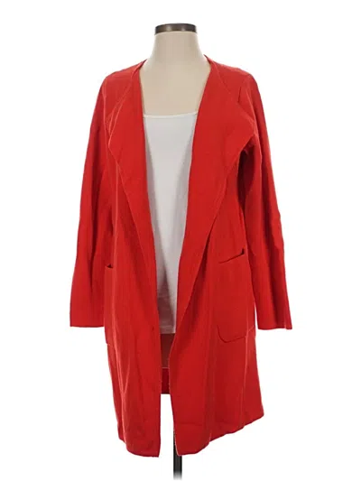 Pre-owned J.crew 365 Cardigan Sweater In Red