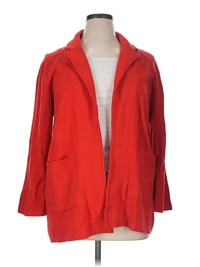 Pre-owned J.crew 365 Cardigan Sweater In Red