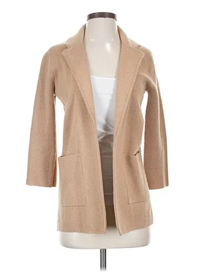 Pre-owned J.crew 365 Cardigan Sweater In Tan