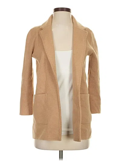 Pre-owned J.crew 365 Cardigan Sweater In Tan