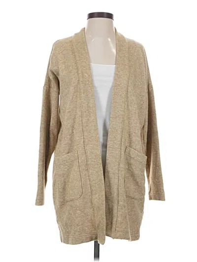Pre-owned J.crew 365 Cardigan Sweater In Tan