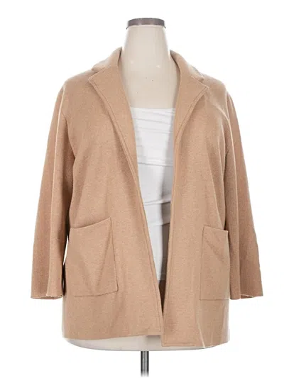 Pre-owned J.crew 365 Cardigan Sweater In Tan
