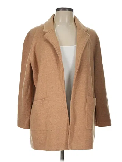 Pre-owned J.crew 365 Cardigan Sweater In Tan