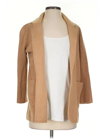 Pre-owned J.crew 365 Cardigan Sweater In Tan