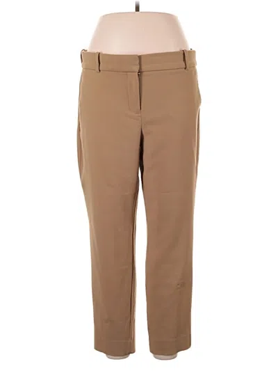 Pre-owned J.crew 365 Casual Pants In Brown