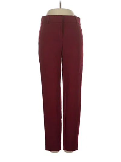 Pre-owned J.crew 365 Casual Pants In Burgundy