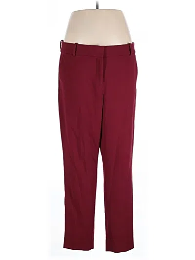 Pre-owned J.crew 365 Casual Pants In Burgundy