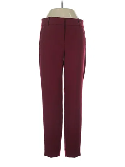 Pre-owned J.crew 365 Casual Pants In Burgundy