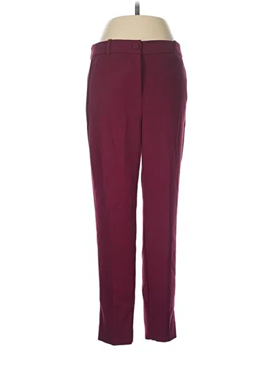 Pre-owned J.crew 365 Casual Pants In Burgundy