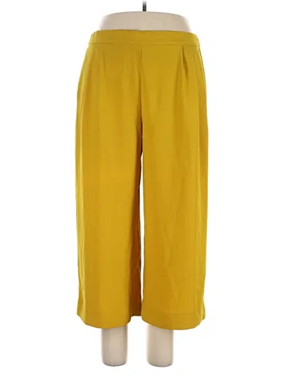 Pre-owned J.crew 365 Casual Pants In Yellow