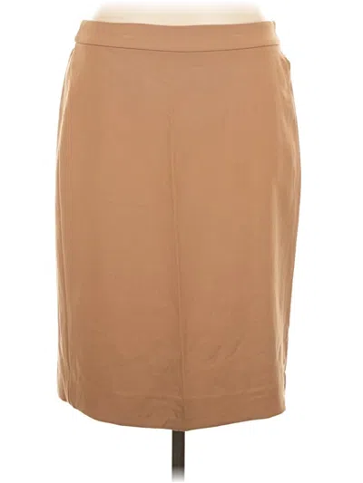 Pre-owned J.crew 365 Casual Skirt In Tan