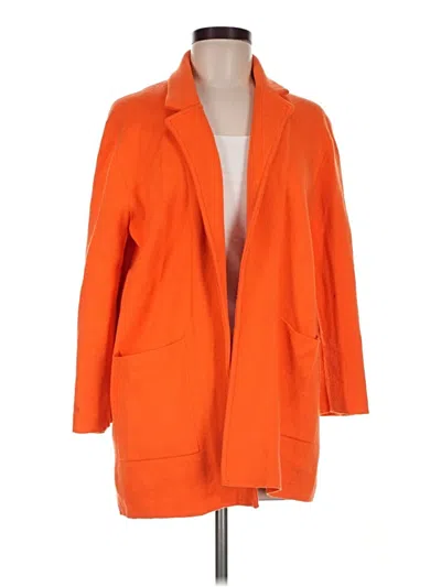 Pre-owned J.crew 365 Coat In Orange