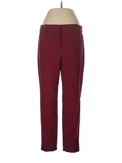 Pre-owned J.crew 365 Dress Pants In Burgundy