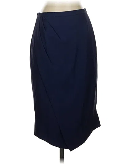 Pre-owned J.crew 365 Formal Skirt In Blue