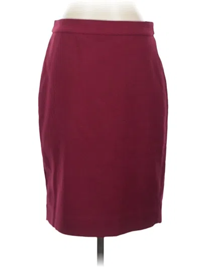 Pre-owned J.crew 365 Formal Skirt In Burgundy