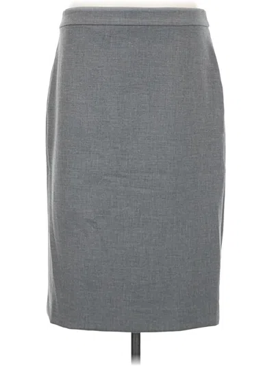 Pre-owned J.crew 365 Formal Skirt In Gray