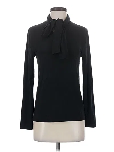 Pre-owned J.crew 365 Long Sleeve Blouse In Black