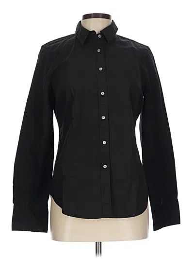 Pre-owned J.crew 365 Long Sleeve Button Down Shirt In Black