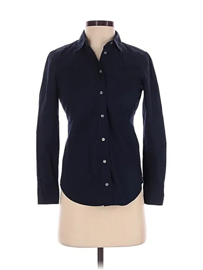 Pre-owned J.crew 365 Long Sleeve Button Down Shirt In Blue