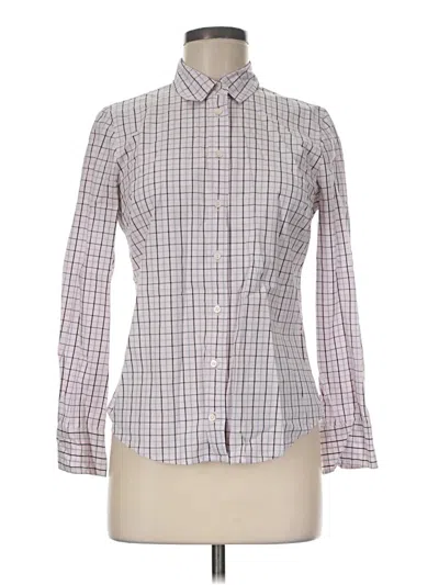 Pre-owned J.crew 365 Long Sleeve Button Down Shirt In Brown