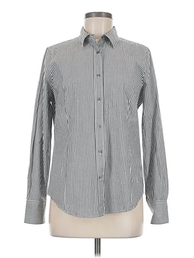 Pre-owned J.crew 365 Long Sleeve Button Down Shirt In Gray