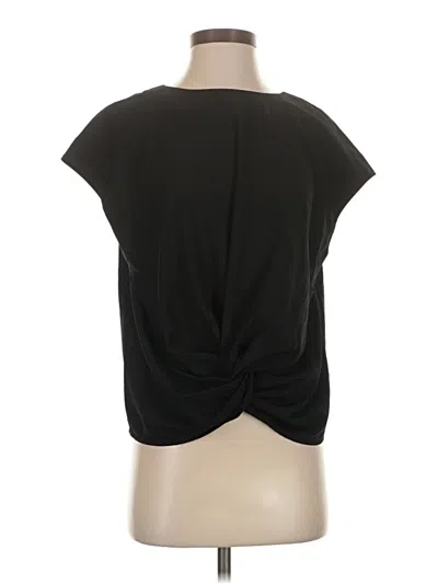 Pre-owned J.crew 365 Short Sleeve Top Black Cowl Neck Tops