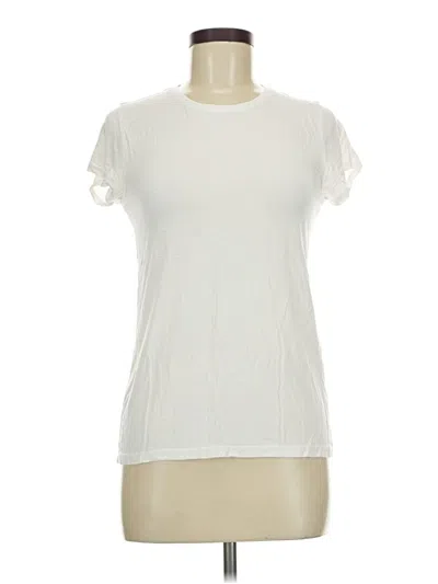 Pre-owned J.crew 365 Short Sleeve T-shirt In Ivory