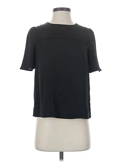 Pre-owned J.crew 365 Short Sleeve Turtleneck In Black