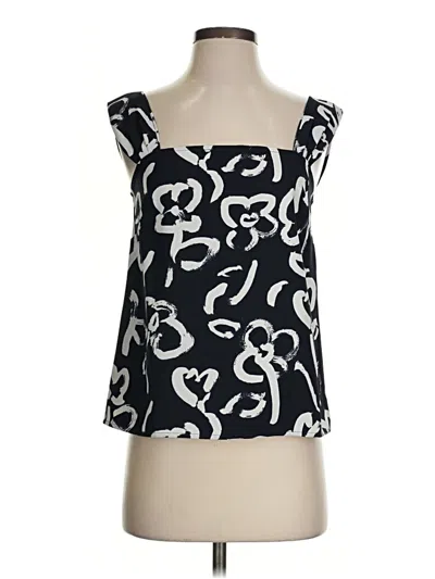 Pre-owned J.crew 365 Sleeveless Blouse In Black