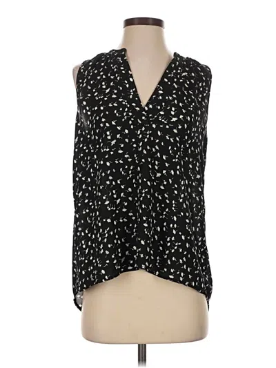 Pre-owned J.crew 365 Sleeveless Blouse In Black