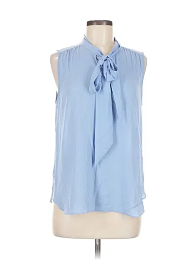 Pre-owned J.crew 365 Sleeveless Blouse In Blue