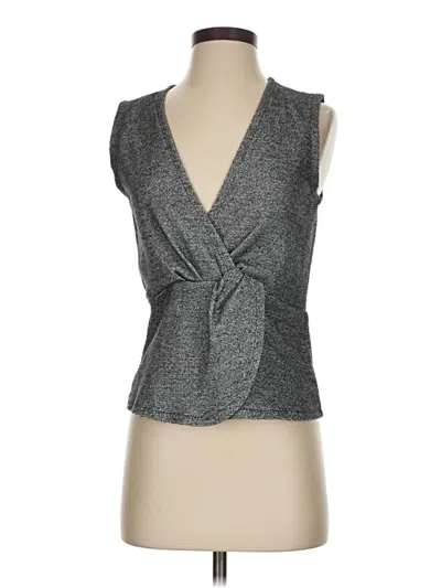 Pre-owned J.crew 365 Sleeveless Blouse In Gray