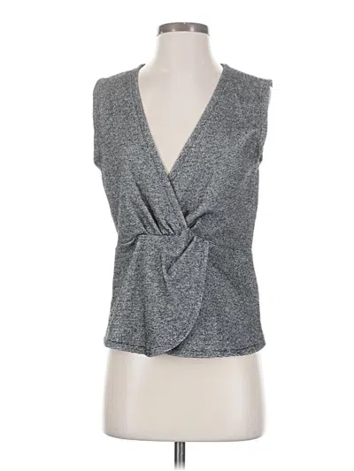 Pre-owned J.crew 365 Sleeveless Blouse In Gray