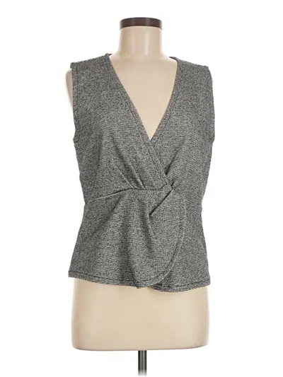 Pre-owned J.crew 365 Sleeveless Blouse In Gray