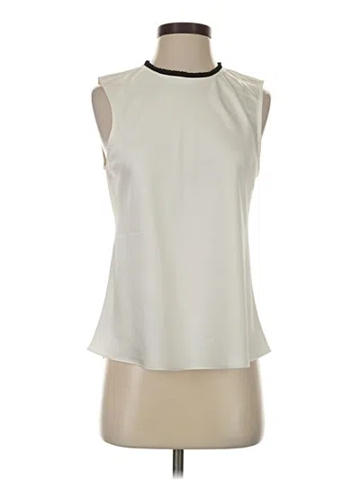 Pre-owned J.crew 365 Sleeveless Blouse In Ivory