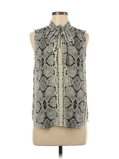 Pre-owned J.crew 365 Sleeveless Blouse In Silver