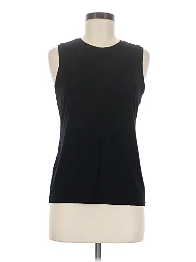 Pre-owned J.crew 365 Sleeveless T-shirt In Black