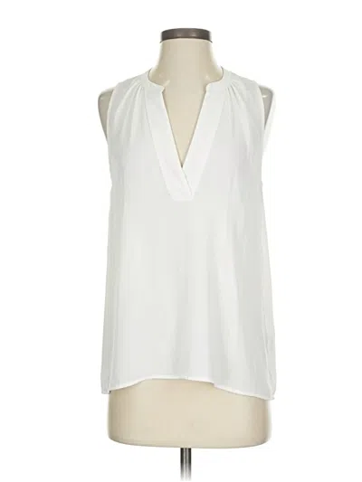 Pre-owned J.crew 365 Sleeveless T-shirt In White