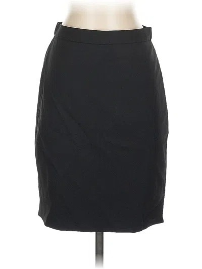 Pre-owned J.crew 365 Wool Skirt In Black